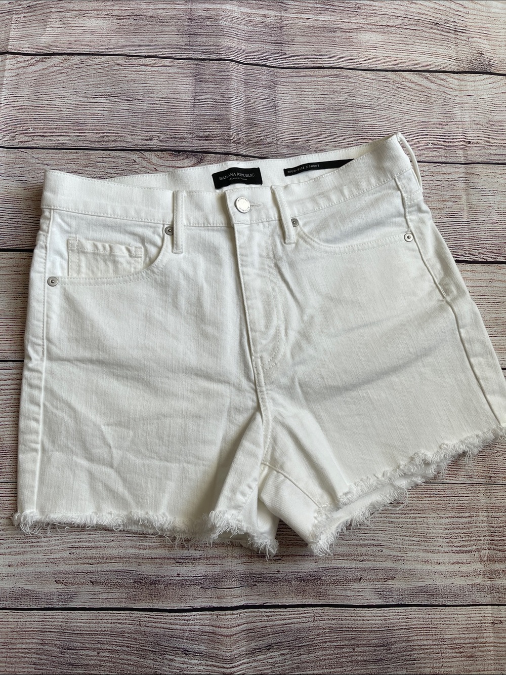 Banana Republic White Denim Jean Shorts